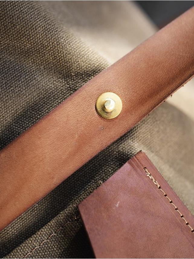 Weekender Duffle - Fieldwork Co Waxed Canvas and Leather Hand Made Goods
