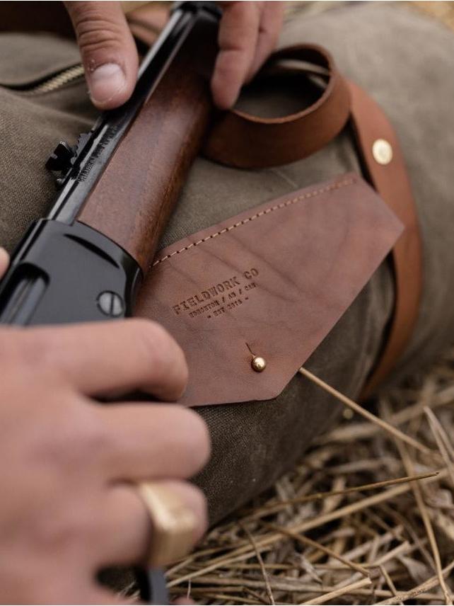 Weekender Duffle - Fieldwork Co Waxed Canvas and Leather Hand Made Goods